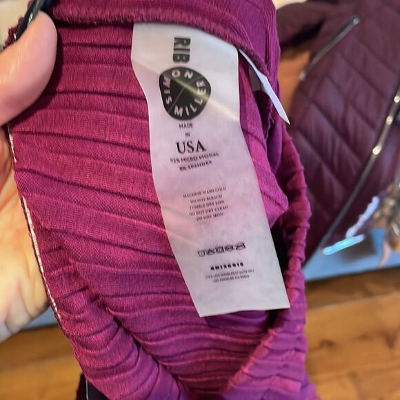 SOLD! Simon Miller Cyrene rib pants plum new no tags - Picture 9 of 16